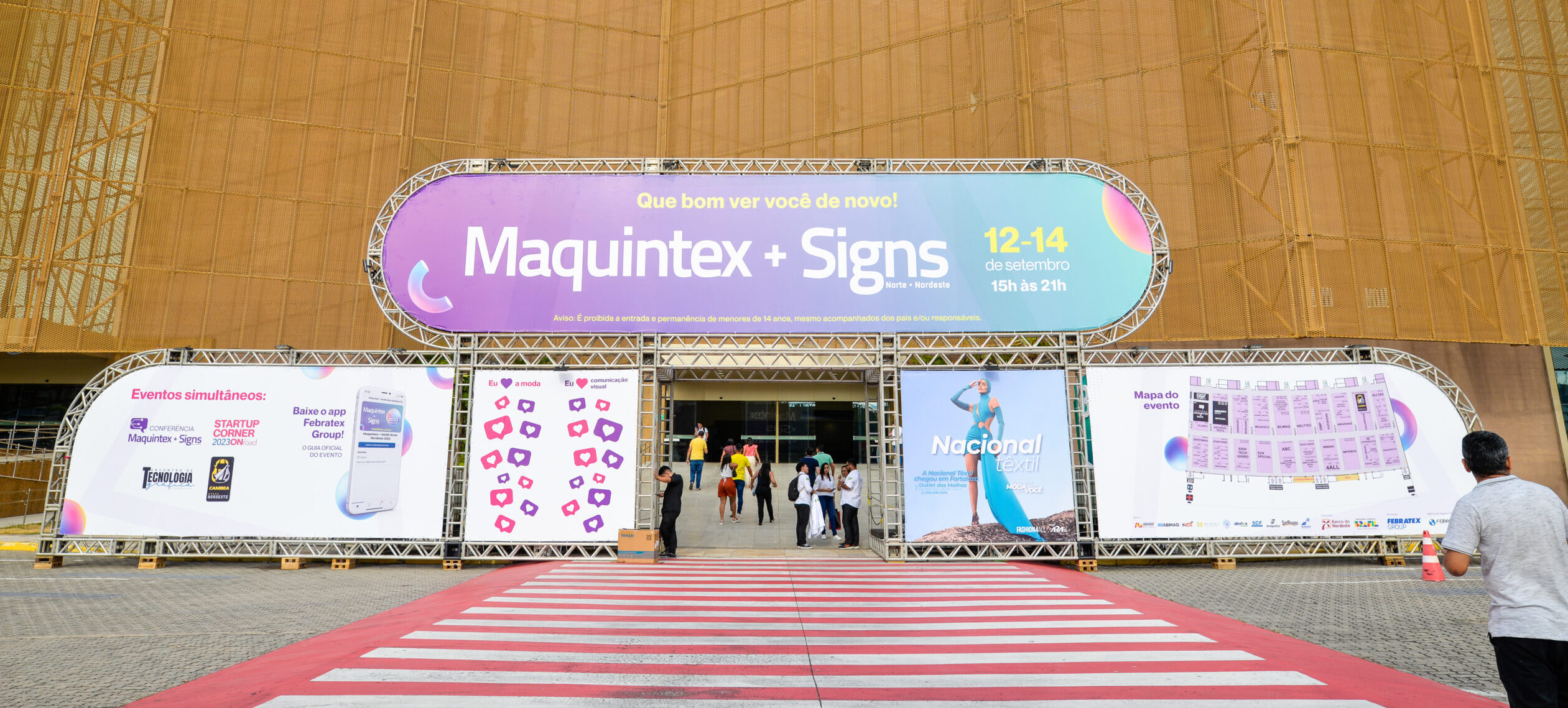 Entrada da Expo Maquintex